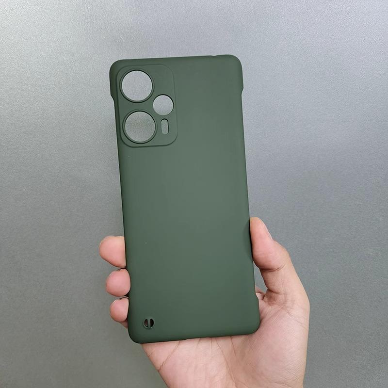Solid Color Slim Frameless Phone Case For Xiaomi Poco X6 M4 Pro Redmi Note 14 Pro 13 Pro+ 12 Pro Heat Dissipate Shockproof Cover