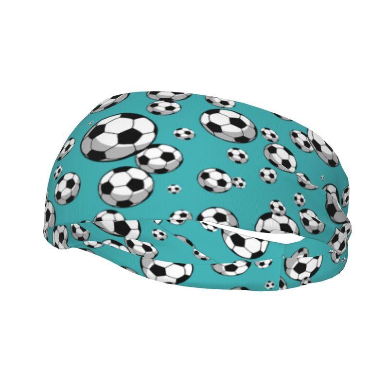 

Soccer Print Pattern Sports Headbands Men Women Moisture Wicking Sweatbands for Fitness Running Cycling Yoga Football Exercise