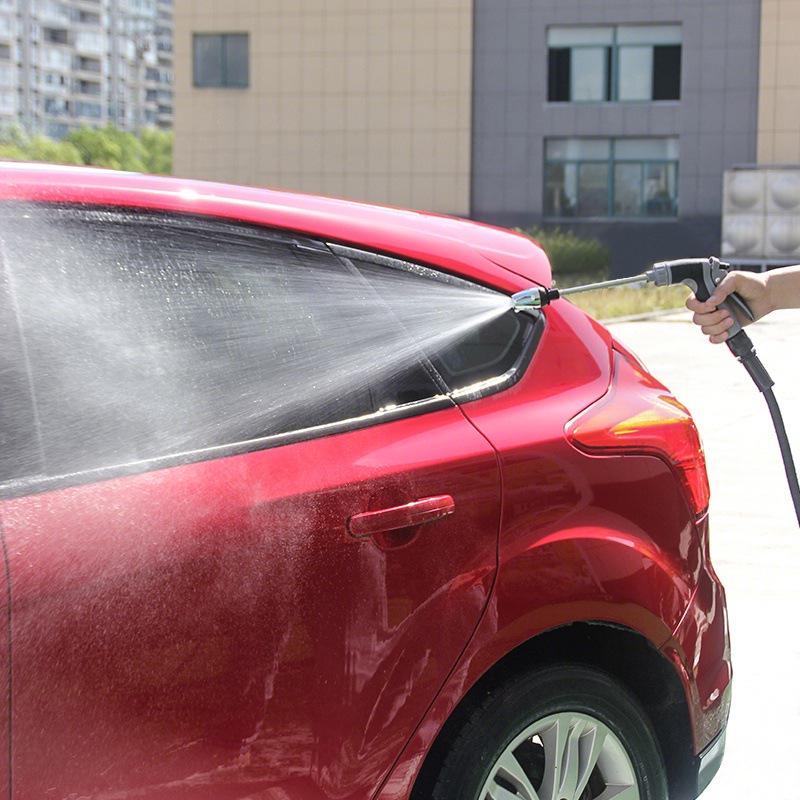 High-Pressure Car Wash Gun Set with Metal Extension and Rubberized Handle