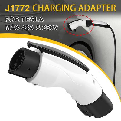 Neuer Ladeadapter für Energiefahrzeuge, geeignet für Tesla zum Anschluss eines J1772-Wandladefachs mit Sicherheits-Selbstverriegelungsfunktion