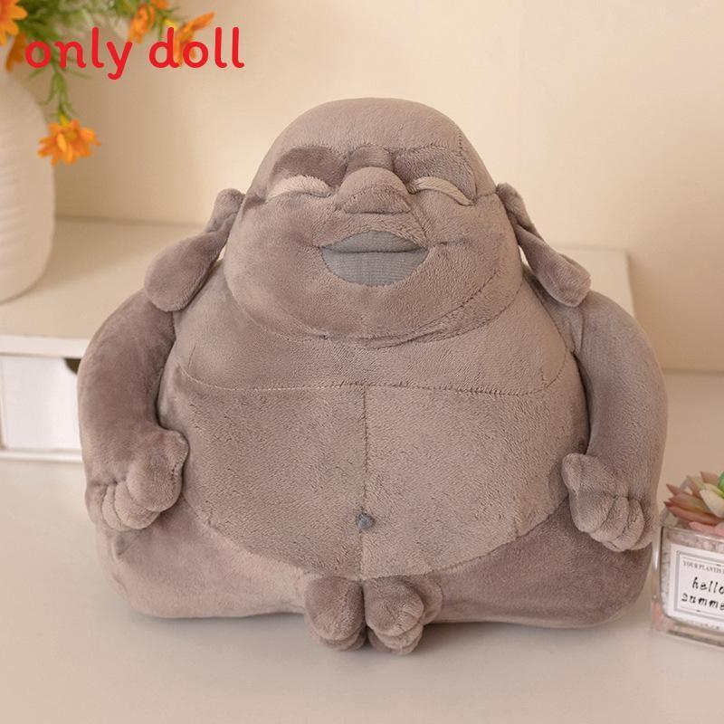 Buddha Dog Creative Head Plush Doll Pillow For Room Decoration And Gifts