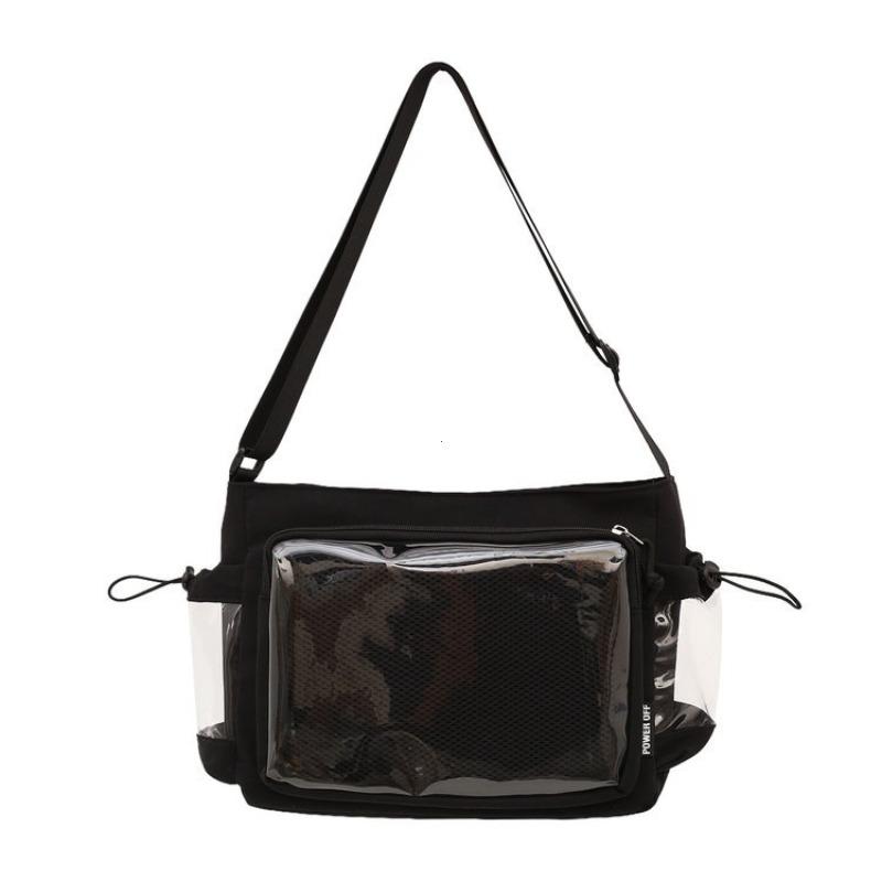 New Harajuku Casual Simple Nylon Shoulder Bag Large Capacity Daily Y2K Commuter Handbag Girl Cute Sweet Ulzzang Ita Bag 2026