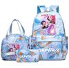 3Pcs/set Anime Demon Hunters Printed Backpack Handbag Pencil Case for Teenager Student Bookbag Schoolbag Women Large Capacity Waterproof Bag