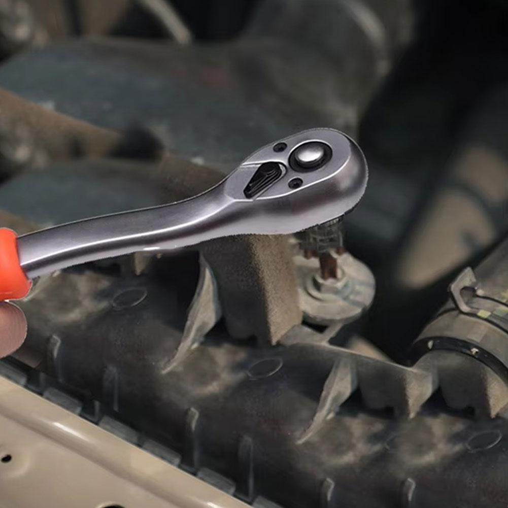 1/4 3/8 1/2 Torque Ratchet Wrench Snap Socket Professional Drive Click Type Ratcheting 24 Teeth