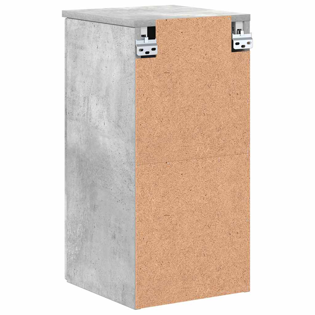 Wall Mounted Bathroom Cabinet Concrete Grey 30 x 31.5 x 61 cm