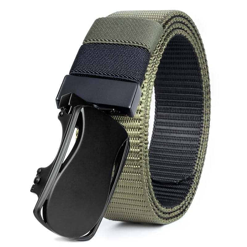 

[Moe Life] belt For work big size [2025 latest model/rotating backing/reversible belt] men s No hole Stepless adjustment golf belt gacha belt work