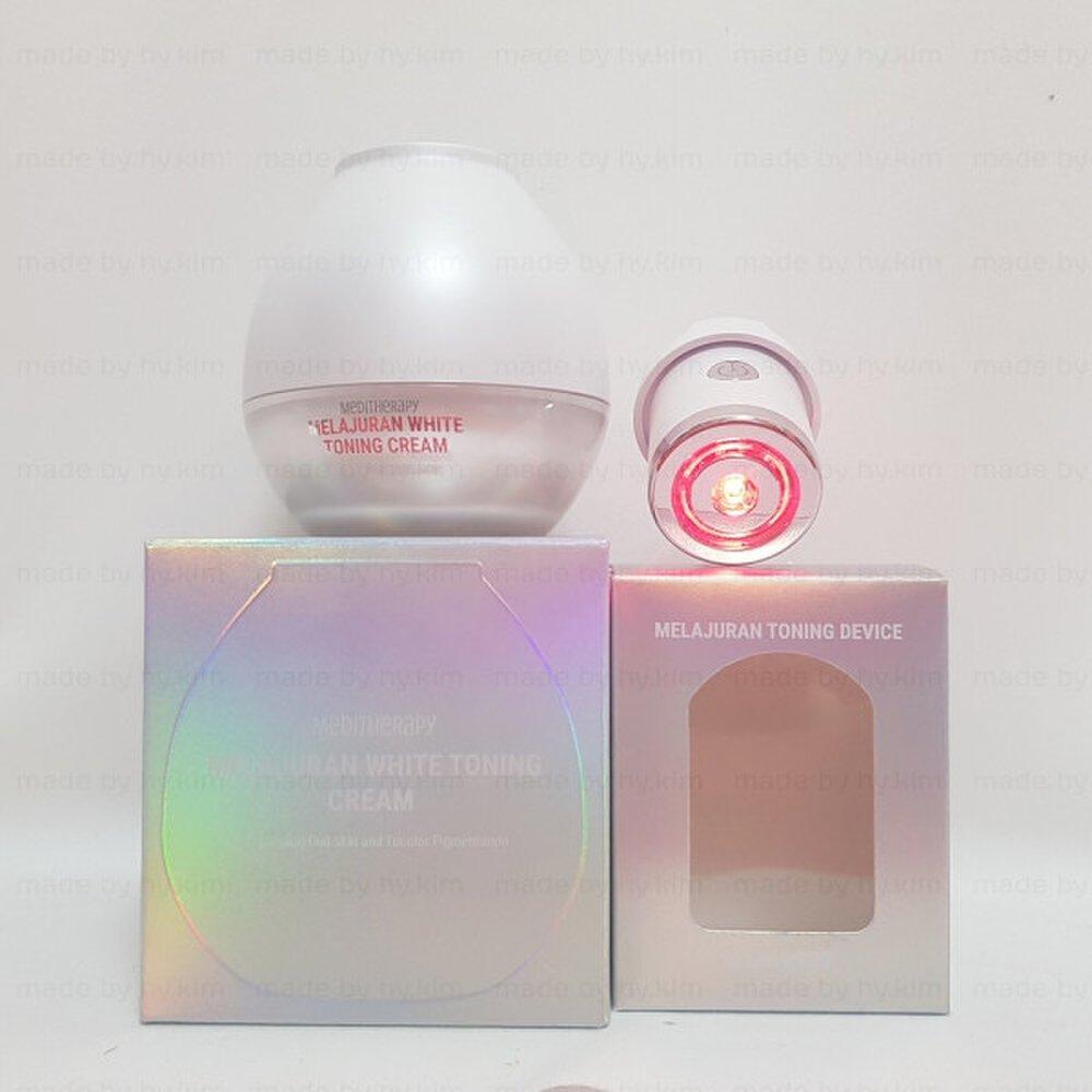 Meditherapy Melajuran White Toning Cream 50ml X Spot Removal Wave EMS Device Set