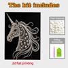 Crystal Pearl Painting 5D DIY Frame Decoration Painting White Horse Home Wall Decoration Transparent Pearl Gemstone Painting Picture Art Crafts