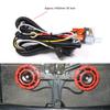1 Pair Hella Super Loud Compact Electric Blast Tone Air Horn 12V 115DB With Wiring Harness Relay Kit For Motorcycle Car