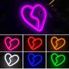 Car interior LED lights, Car window neon interior decoration lights,glowing heart atmosphere lights USB wiring ambient lighting
