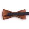 Adjustable Men Necktie Soft Retro Cravat Classic PU Leather Bow Tie  Business