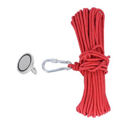 Magnetic Hook Fishing Magnet Hardware Power Tool Accessory N35 179LBS 20‑Meter Red Rope