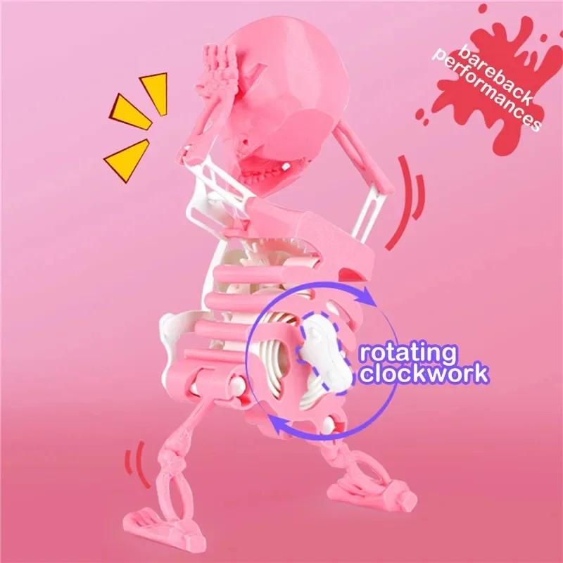 3D Skeleton Man Dancing Dancing Skull Ornament Dancing Character Scary Skeleton Novelty Toys Tabletop Kids Adults Gifts