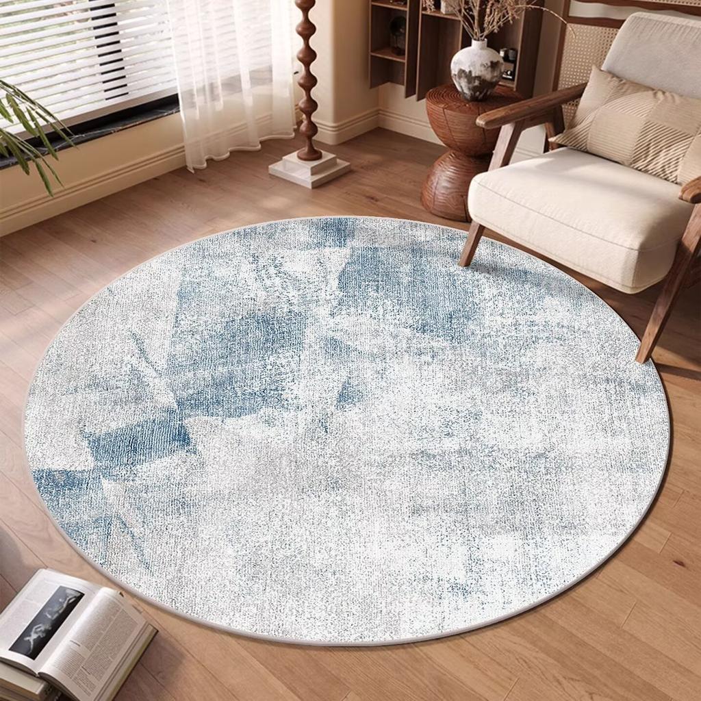 Ig Styl Abstraktní Abstraktní Kulatý Koberec do Obývacího Pokojem Omyvatelný Dekorativní Koberec do Ložnice Protiskluzová Podložka pod Židli Koberec do Předsíně Tapis