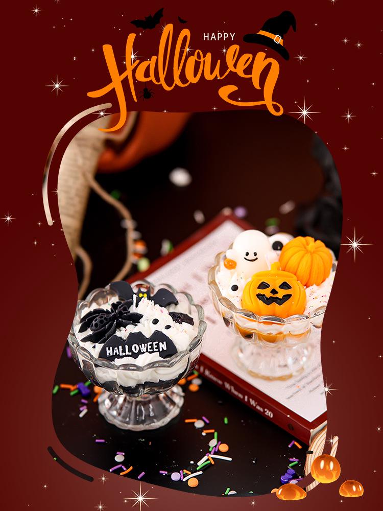 Handmade Pumpkin Scented Halloween Candles - Festive Souvenir Ornaments