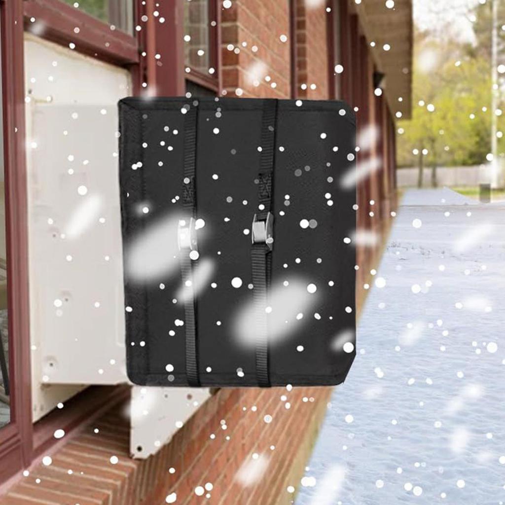 Air Conditioner Covers for Outside Winter Outdoor AC Cover Waterproof Insulated Shield Barrier with Adjustable Buckles