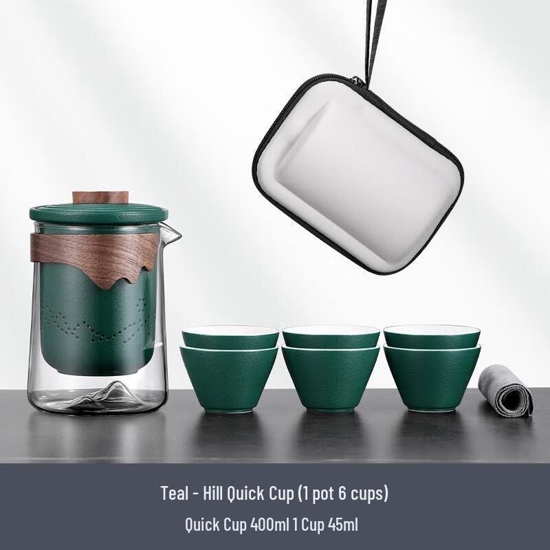 HANDUNYOU Portable Large Capacity Glass Tea Infuser Cup
