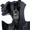 Bohemian Ornaments Round Earrings Chain Tassel