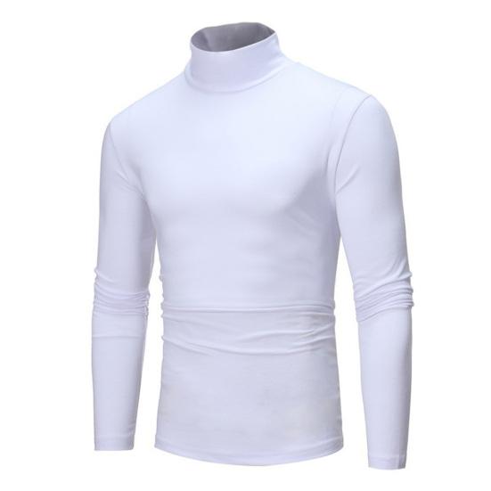 Herren Rollkragenpullover, Langarm-Unterhemd, Slim Fit, lässiges Baselayer-Shirt für Arbeit, Büro, Freizeit