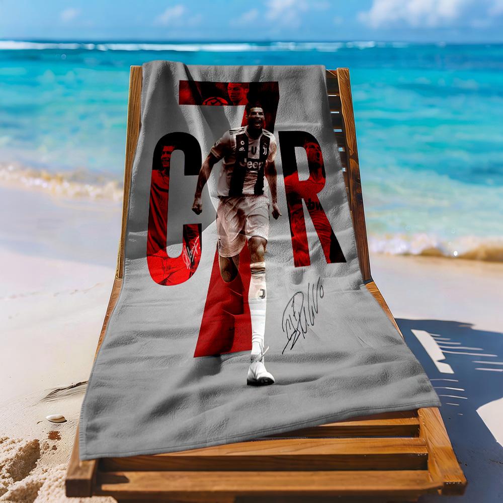 Cristiano Ronaldo Beach Towel High Absorbency Quickdry Comfortable Lightweight Portable For Swimmingbeachcamping Travel Beach Accessoriesgym