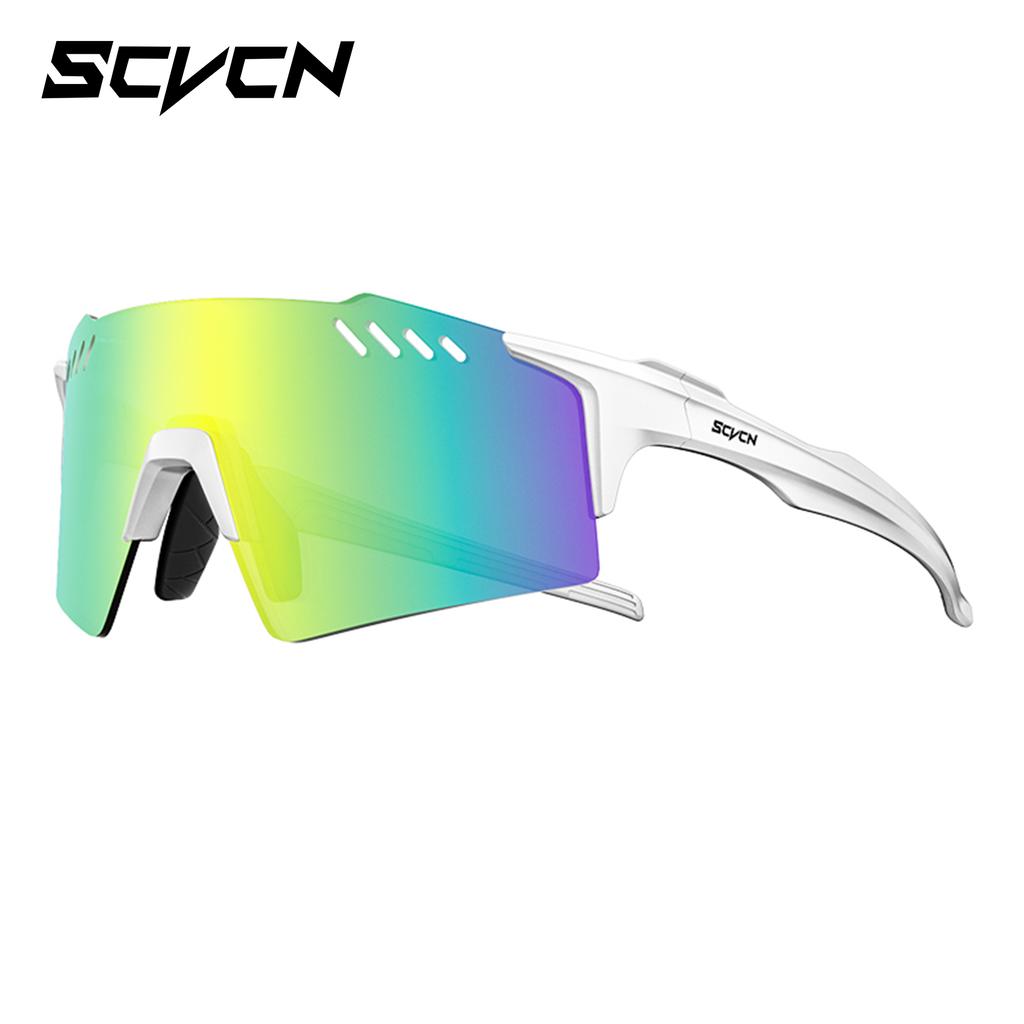 SCVCN UV400 Radsportbrille Outdoor Laufsonnenbrille Herren Damen MTB Rennradbrille Wandern Fahren Fahrrad Sportsonnenbrille