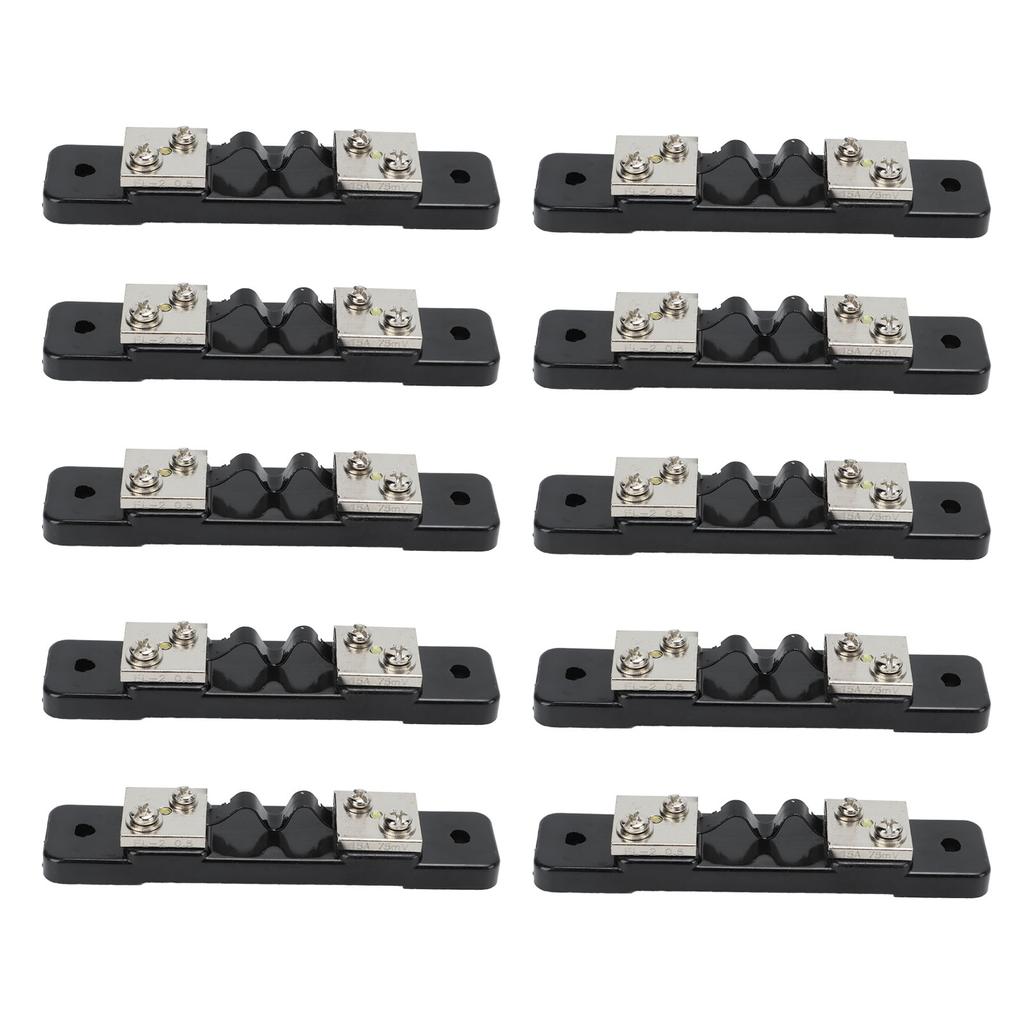 10Pcs Set 75mV DC Current Meter Shunt Resistor for Test Equipment Digital Analog Ammeters 15A