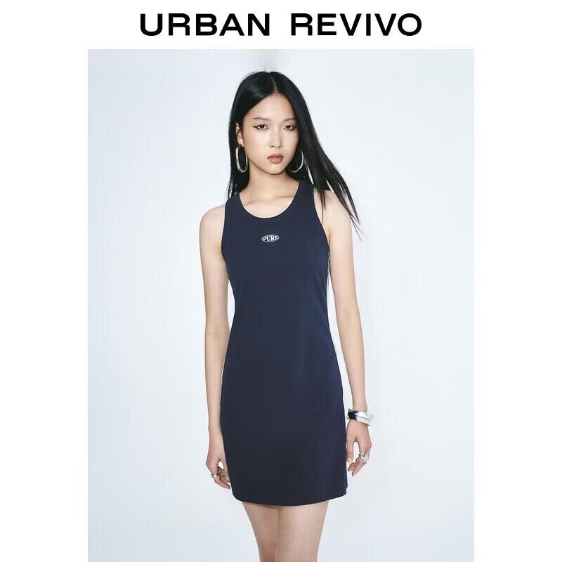 UR2026 Women s Striped Slim Casual Dress L