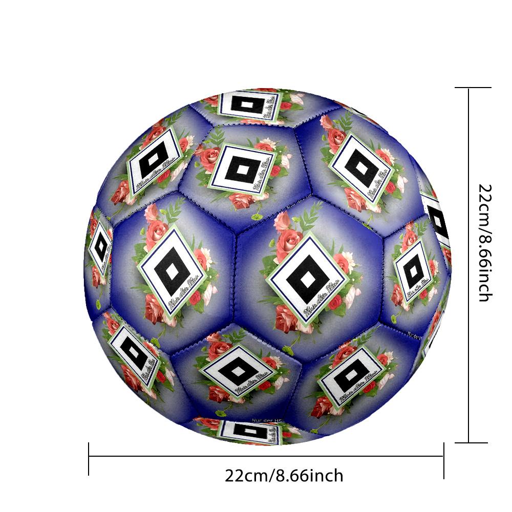 Hamburger SVIndoor Soccer Ball Colorful All Ages Machine Stitched PVC Competition Ready Durable High-Bounce