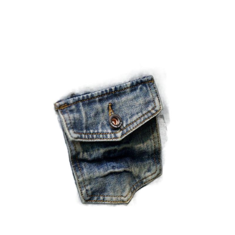 Lapel Motorcycle Denim Jacket Men's Personality Retro Slim Fashion American Casual Denim Top