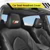 Car Seat Headrest Cover Leather Neck Pillow Protector Accessories For Jaguar XF XJ XFR XKR X-Type F-Pace I-Pace S-Type F-Type SS2