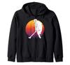 Field Hockey Lover Sunset Field Hockey Coach Accessories Zip Hoodie