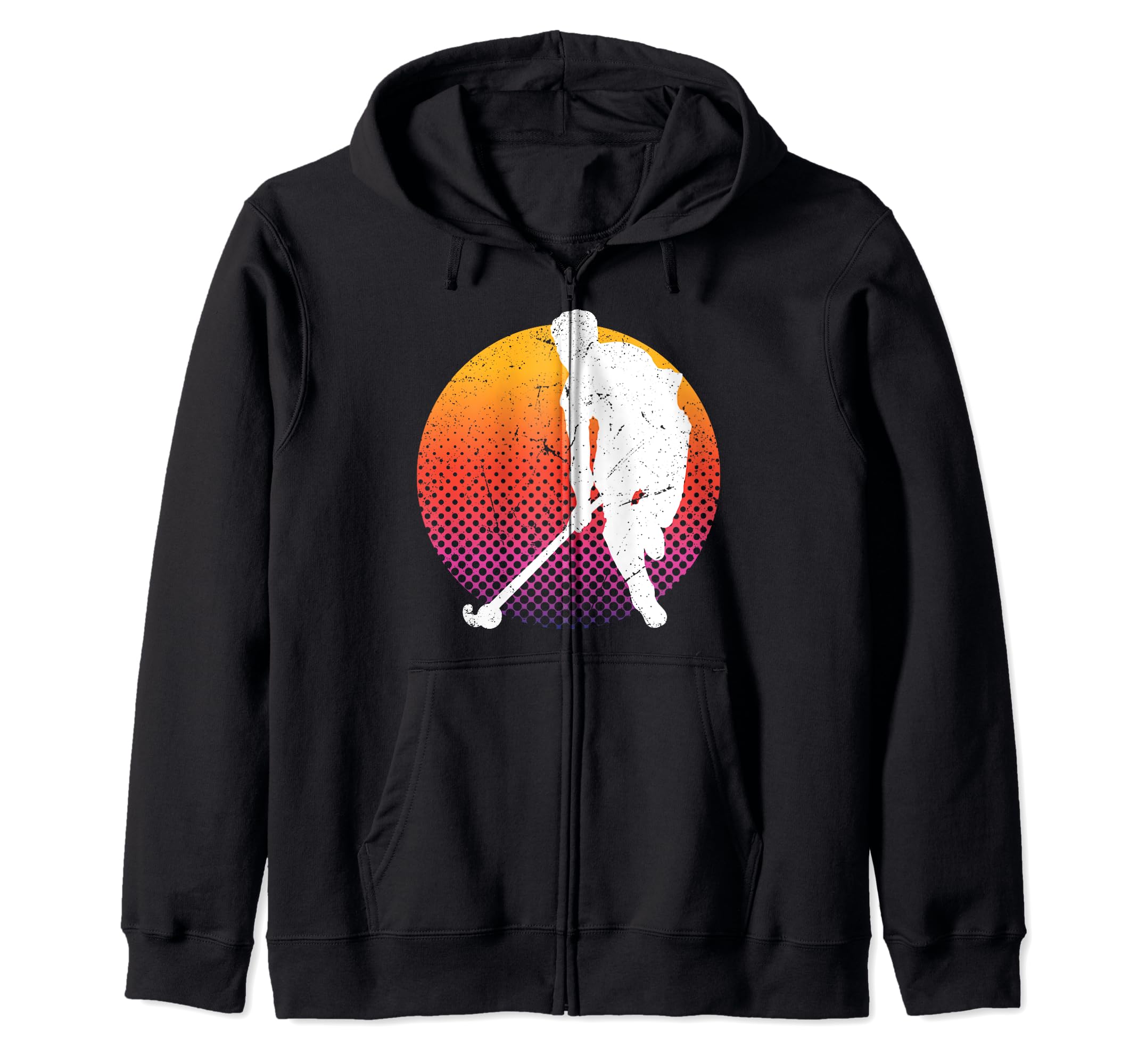 

Field Hockey Lover Sunset Field Hockey Coach Accessories Zip Hoodie