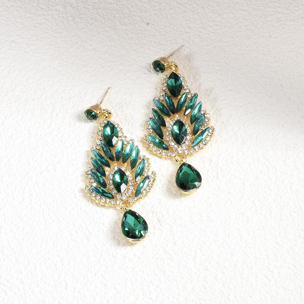 Luxury Rhinestone Bridal & Evening Long Earrings – Shining Crystal Drops for Women