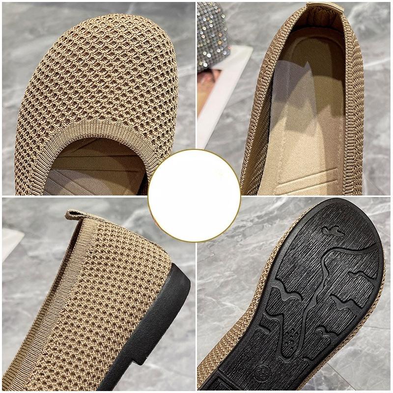 Openwork Mesh Sandals, Soft-soled Flat Shoes, Women's Shoes