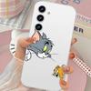 Coque de téléphone mignonne Jerry et Tom Pour Samsung Galaxy Coque transparente A52 A12 A51 S21 Edge S22ULTRA S23 S24 S20LITE Plus Ultra