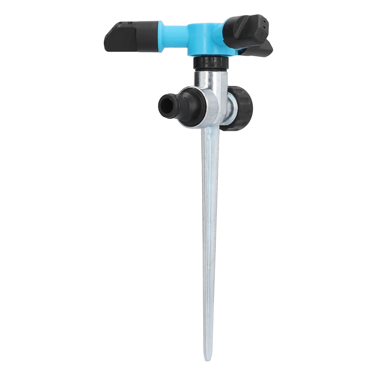 360 Degree Automatic Rotating Sprinkler 3 Arm Watering Nozzle Irrigation Accessory for Garden