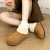 Women's Fur One Thick Sole Winter Lightweight Warm Snow Boots Non-slip Wear-resistant Casual Sports Cotton Boots