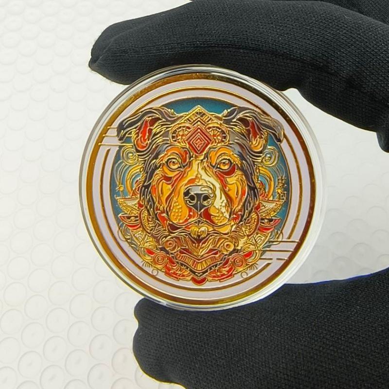 Spilla Commemorativa Colorata per lo Zodiaco Cinese, 12 Monete Zodiacali, Colorata, Spessa, Piccolo Regalo per Attività di Vendita Assicurazioni, Regalo Zodiacale