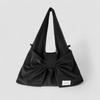Atil Studio Corduroy Dewey Ribbon Hobo Shoulder And Crossbody Bag _ [Black]