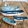 Nordic Vintage Wooden Boat Model Handmade Craft Ship Home Decor Living Room Table Centerpiece Creative Gift Room Decoration