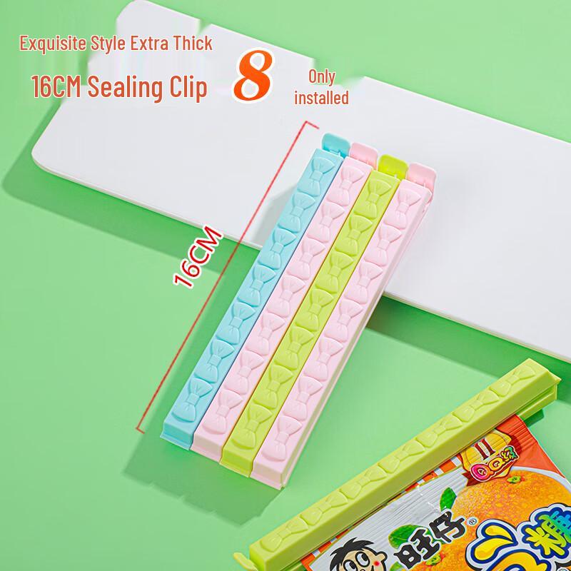Extra Thick Colorful Food Sealing Clips (8-Pack)