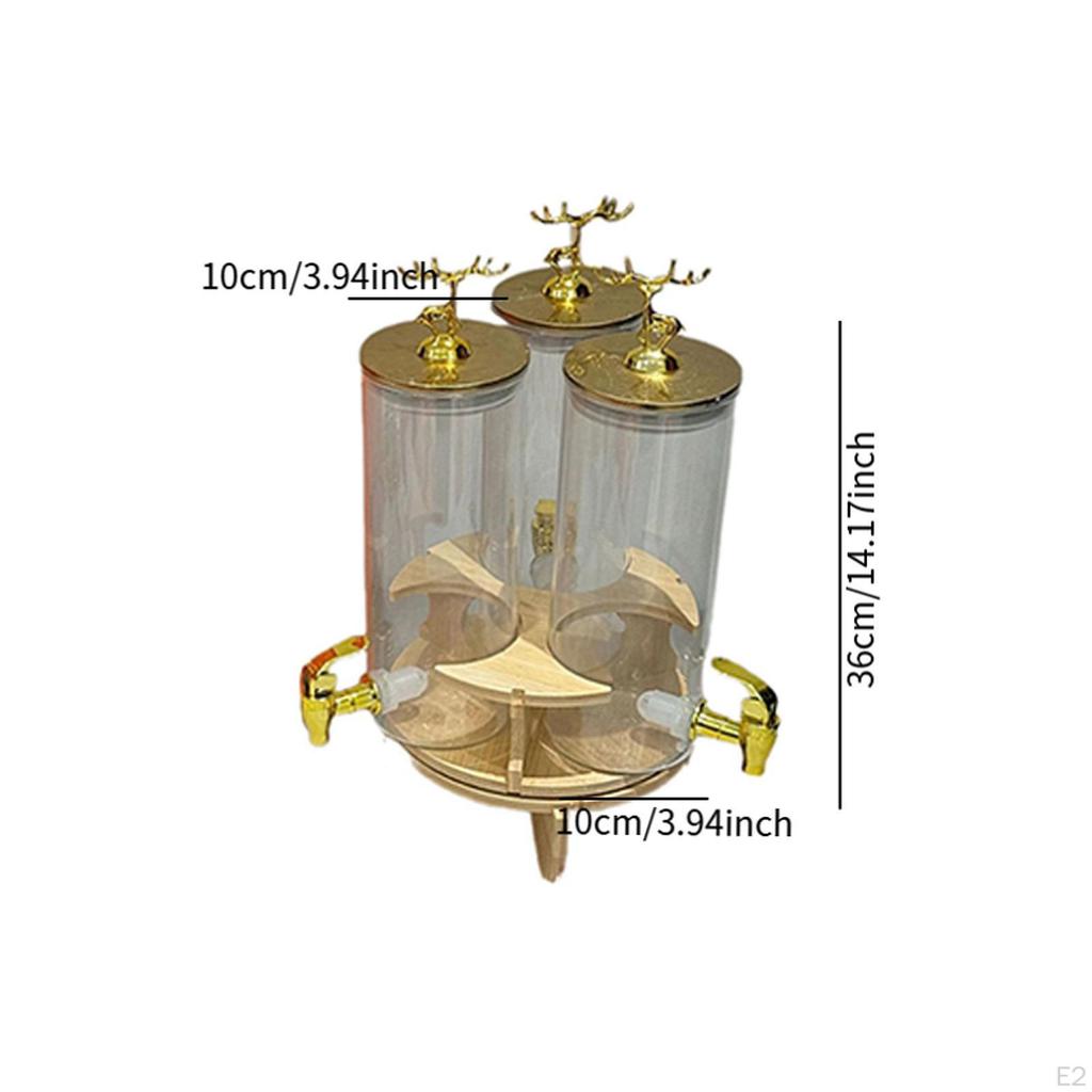 Drink Dispensers Beverage Dispenser Large Capacity, Storage with Stand for Daily Use