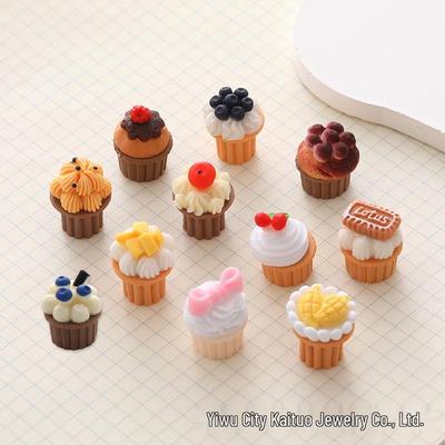 DIY Simulation Food Toy Cake Accessories: Cream Glue, Phone Case Decor, Headdress, Hair Tie, Sticker, Ornament, Pendant.