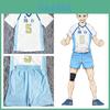 Volleybal Jongen Cosplay Jersey Europees En Taiwanees Middelbare School Uniform Met Sterrenhemel Licht Print
