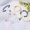 Elegant Crucifix Charm Bracelet Religious Symbol Jewelry Alloy Design Wristband For Daily Wear Secure Lock Clasp