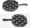 Takoyaki Maker Pan 14 Hole Design Oven Safe Iron No Coating Half Sphere Octopuses Ball Maker For Home Cooking Tool