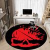 1pc Left 4 Dead Carpet, Round Non-Slip Durable Large Size Office Carpet, Suitable for Office,yy250908040