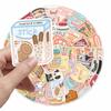 10/30/50pcs Kawaii Cartoon Snack Packaging Stickers Cute Creative Graffiti Decals Luggage Notebook Phone Guitar Sticker Toy Gift
