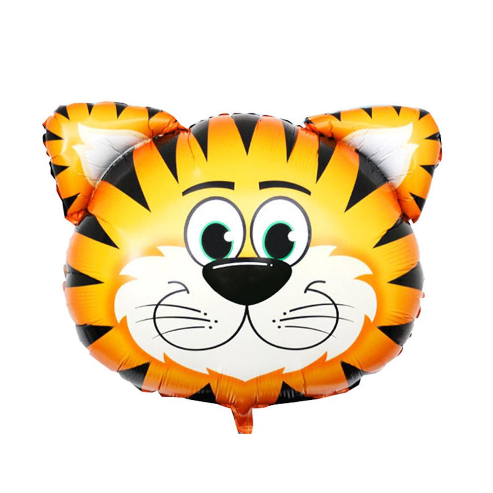 

1 шт. Ручной воздушный шар в виде головы животного Лев Обезьяна Корова Жираф Зебра Украшение на день рождения Праздничные принадлежности 1PC