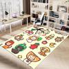 1PC Cat Fruit Extra Large Non-Slip Floor Carpet, Office, Family, Bedroom, Studio - Large Area Rug Indoor Rugs, Vibrant Colors-A294